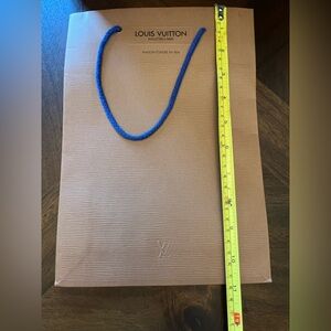 Louis Vuitton Tan Bag with Blue Rope Handle